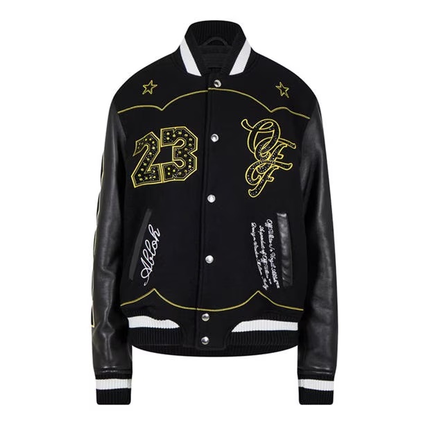 OFF WHITE Thunder Varsity Jacket