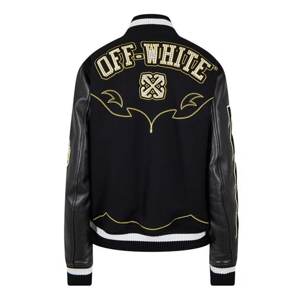 OFF WHITE Thunder Varsity Jacket