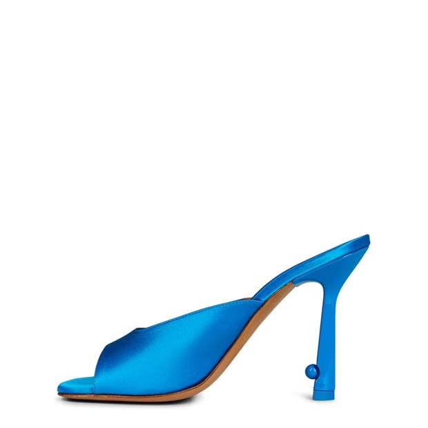 OFF WHITE Pop Lollipop Satin High Mule