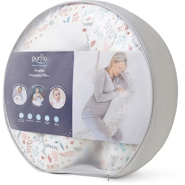 Purflo Breathe Pregnancy Pillow in Botanical