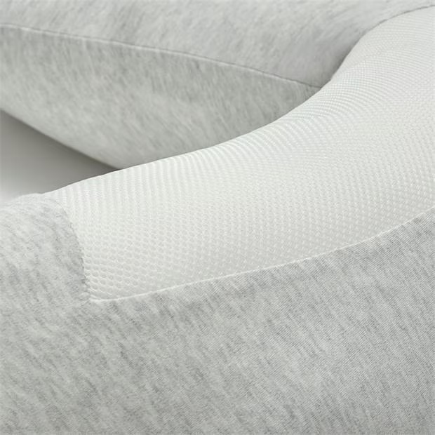 Purflo Breathe Pregnancy Pillow in Minimal Grey