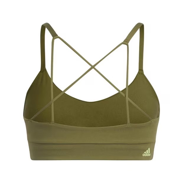 adidas Aeroreact Training Light-Support Logo Bra Womens