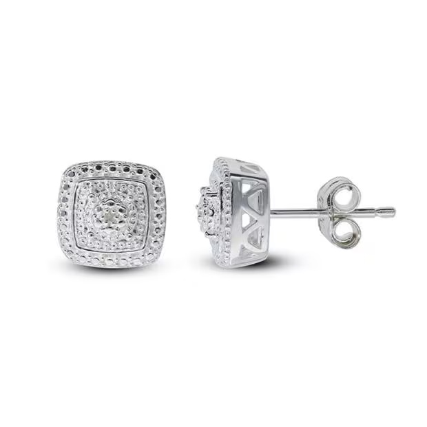 Be You Sterling Silver Diamond Earring & Pendant Set