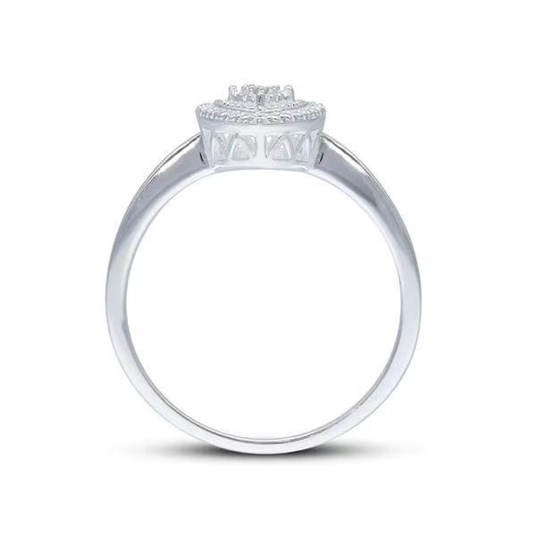 Be You Sterling Silver Diamond Heart Ring