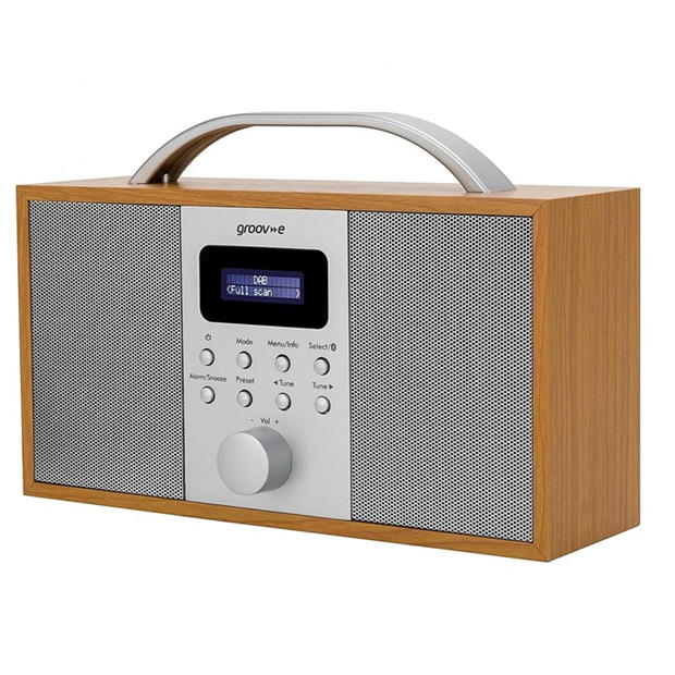 Groov-e Groov-e Boston Wooden Stereo DAB/FM Digital Radio