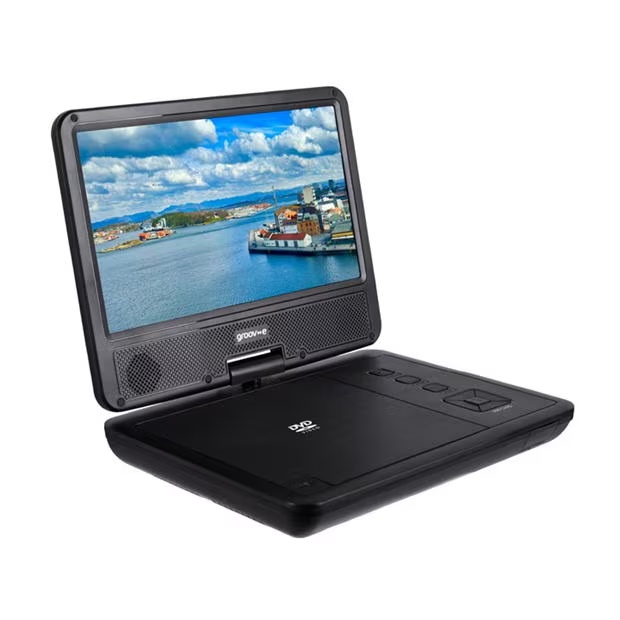 Groov-e 7 inch Portable DVD Player with Swivel Screen-Blk