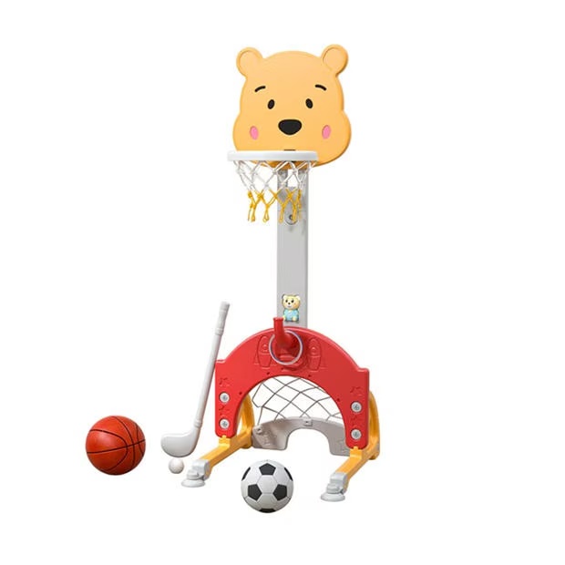 KIDKID Cartoon Bear Basketball Stand with Music