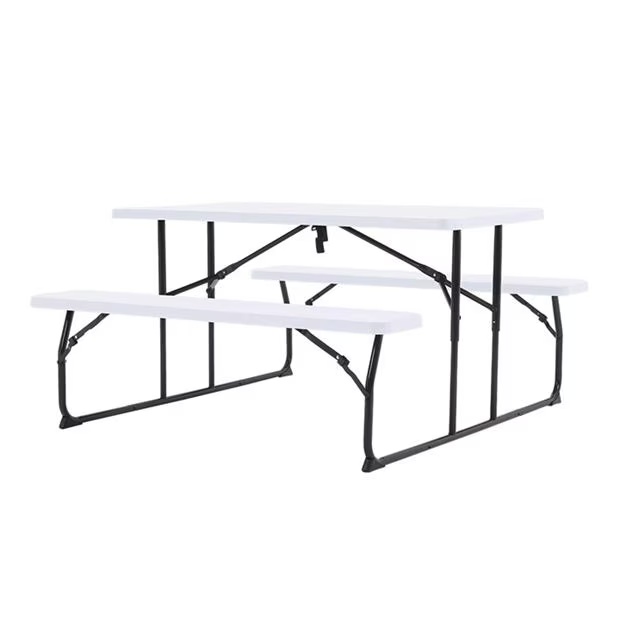Breeins 74x180x160cm Foldable Picnic Table and Bench Set