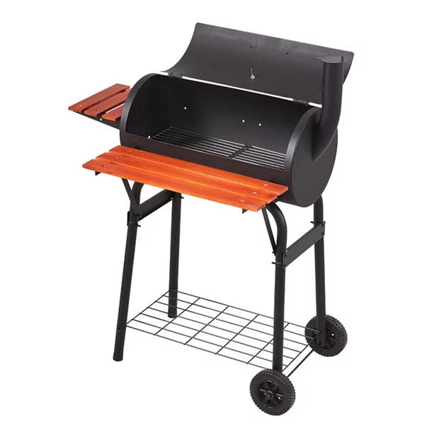 Breeins Portable Barrel Charcoal BBQ Grill
