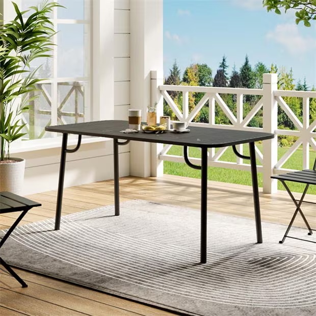 Breeins 1.6m Outdoor Garden Metal Table