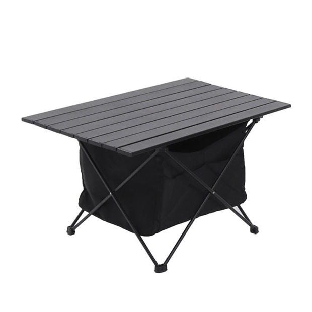 Breeins Camping Aluminum Ptotable Roll-Top Camp Table
