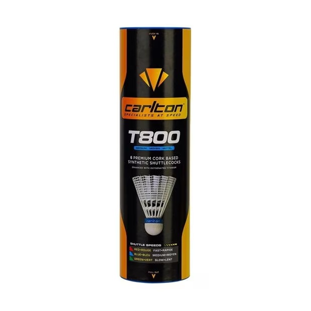 Carlton T800 Shuttlecocks 6 Pack