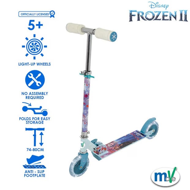 Frozen Frozen 2 Folding Scooter with Light Up Wheels