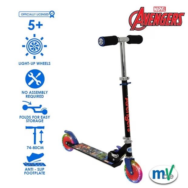 Marvel Avengers Avengers Folding Scooter with Light Up Wheels