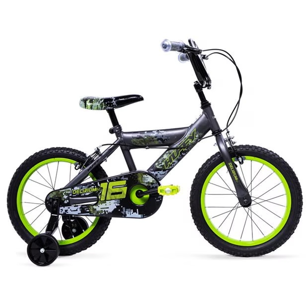 Huffy Huffy Delirium 16 BMX Style Kids Bike Grey/Green