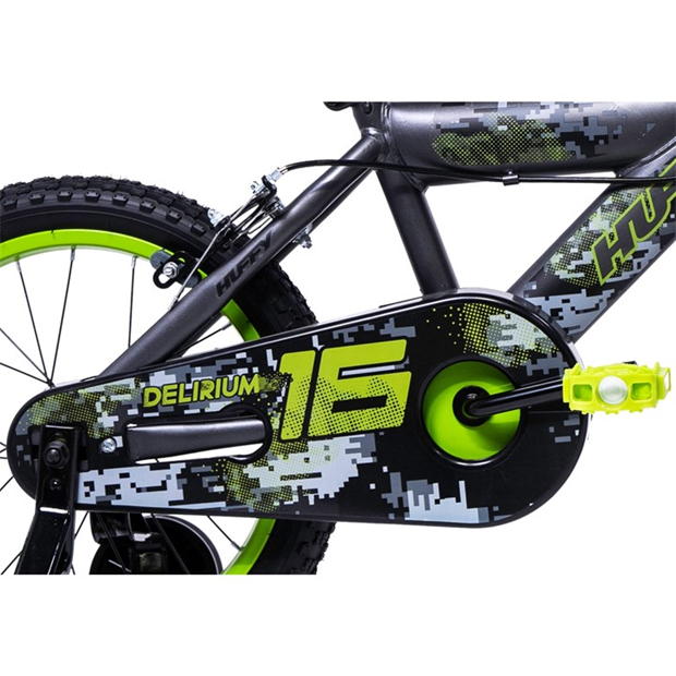 Huffy Huffy Delirium 16 BMX Style Kids Bike Grey/Green