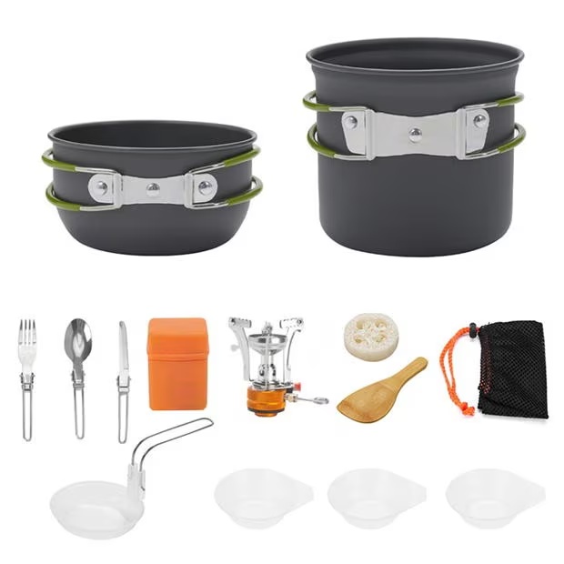 Breeins Camping Portable Camping Cookware Set