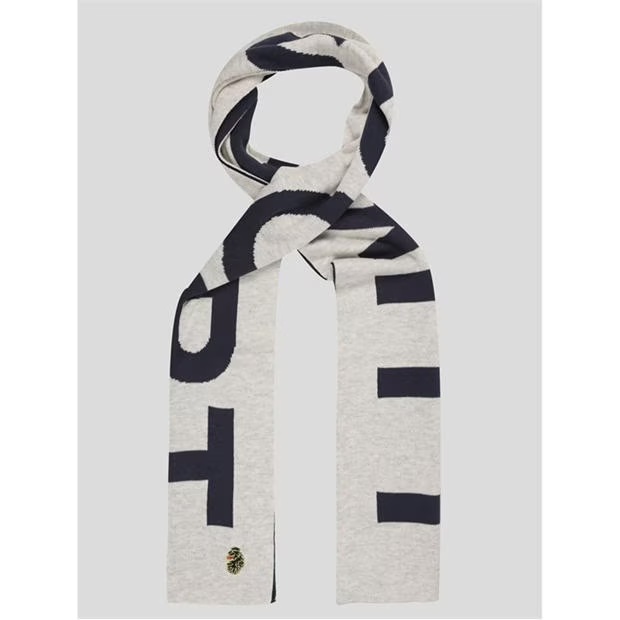 Luke 1977 House Large Text Knitted Scarf