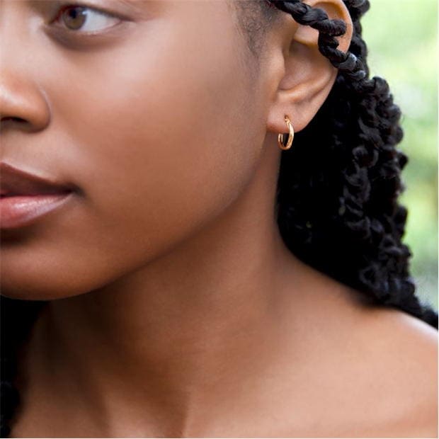 Be You 9ct Gold Polished Twisted Hoop Earrings