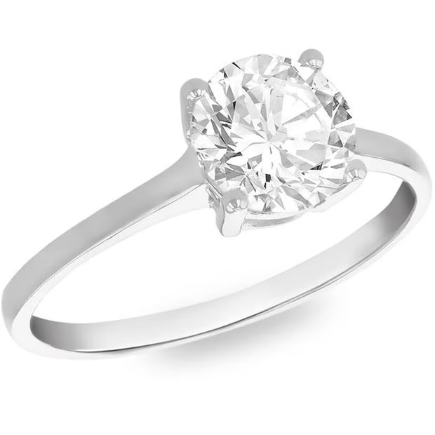 Be You 9ct Gold CZ Solitatire Ring