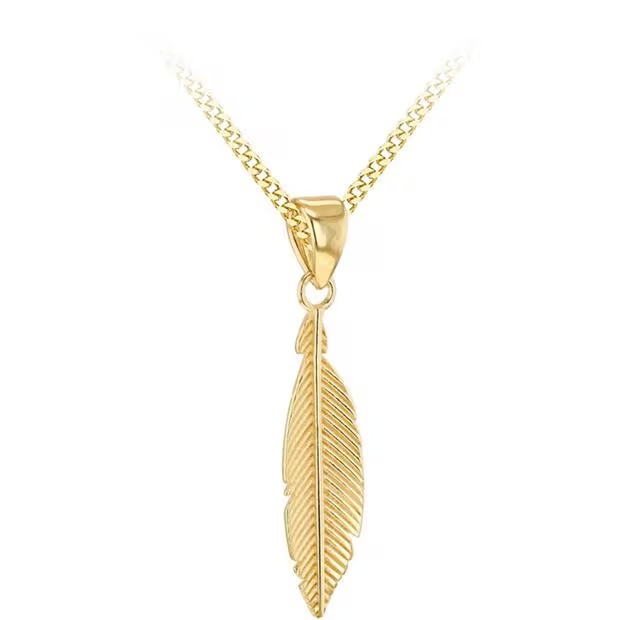 Be You 9ct Gold Leaf Necklace