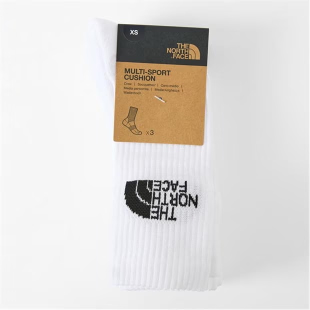 The North Face North Face Multi Sport Cush Crew Sock 3p Tnf B