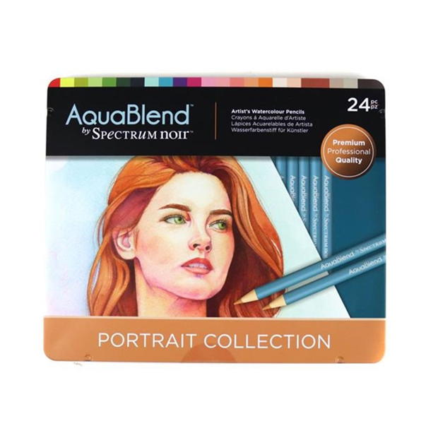 Crafters Companion Spectrum Noir Aquablend Pencils (24PC) - Portrait