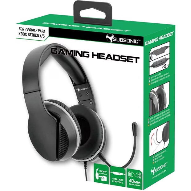 Subsonic Wired Gaming Headset With Microphone
