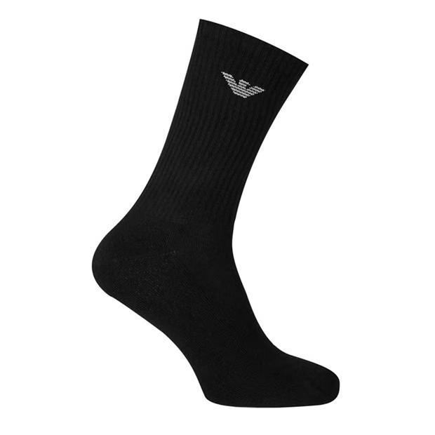 Emporio Armani 3 Pack Crew Logo Socks