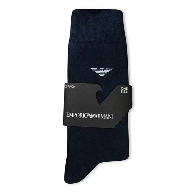 EMPORIO ARMANI 2 Pack Cotton Socks