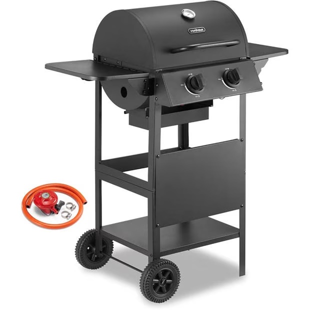 VonHaus Barrel 2 Burner Gas BBQ