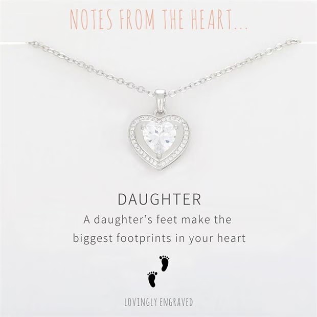 Notes From The Heart NFTH Daughter Engraved Pendant