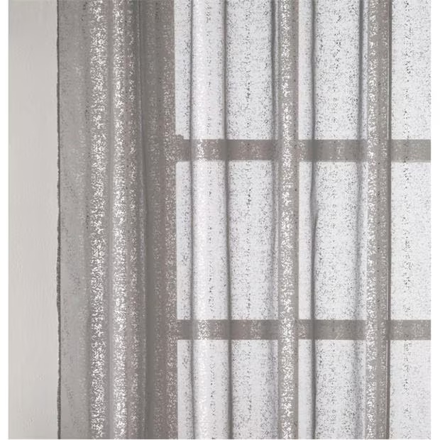 Tyrone Textiles Pandora Metallic Print Rod Pocket Panel - Pair