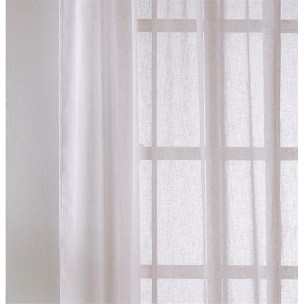 Tyrone Textiles Eden Voile Panel With Slot Top - Pair