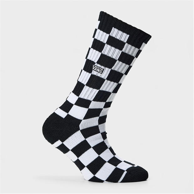 Vans Classic Check Crew Sock Black/ Boys