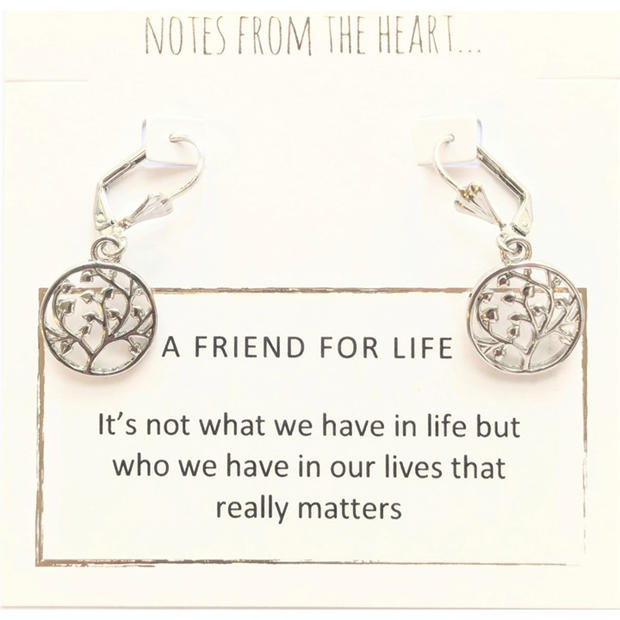 Notes From The Heart NFTH A FRIEND FOR LIFE earrings