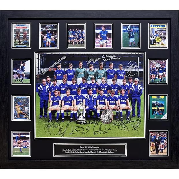 AllStarSignings Ltd Everton 1987 League Champions signed photo