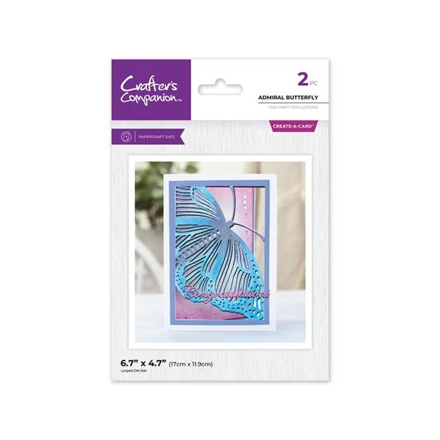 Crafters Companion Metal Die Create a Card 5 x 7 - Dainty Dragonfly