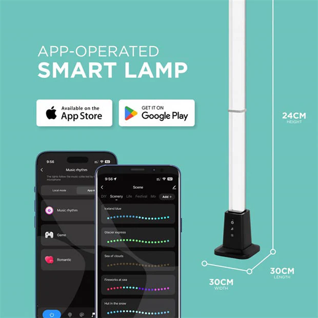 DMD Collective LED Floor Lamp RGBIC Smart Corner Floor Lamp W