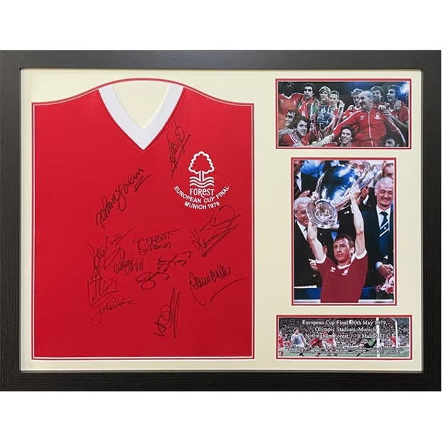 AllStarSignings Ltd Nottingham Forest 1979 shirt signed by 11 players